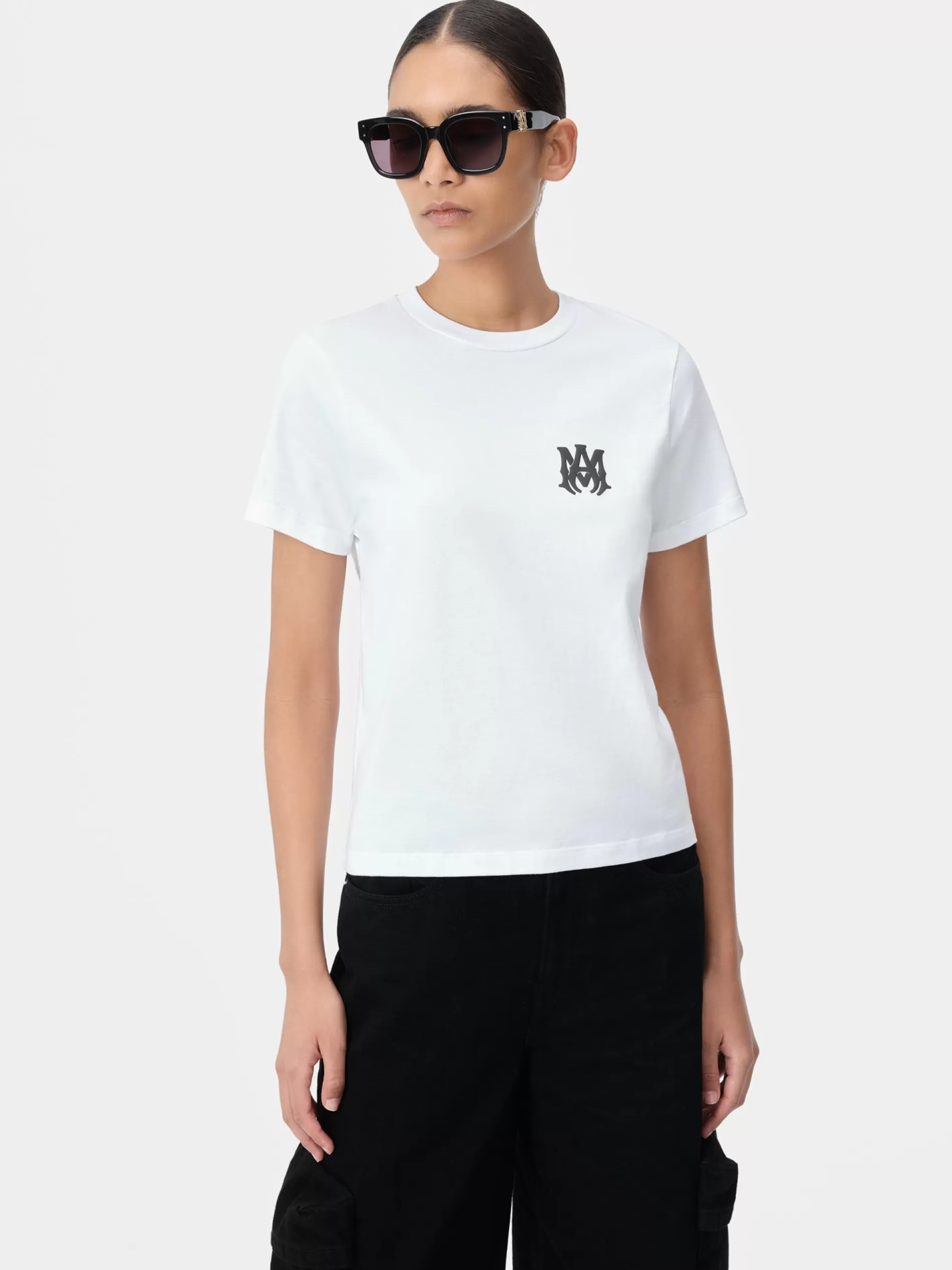 AMIRI Jersey | Tees>WOMEN'S MA CORE LOGO TEE White