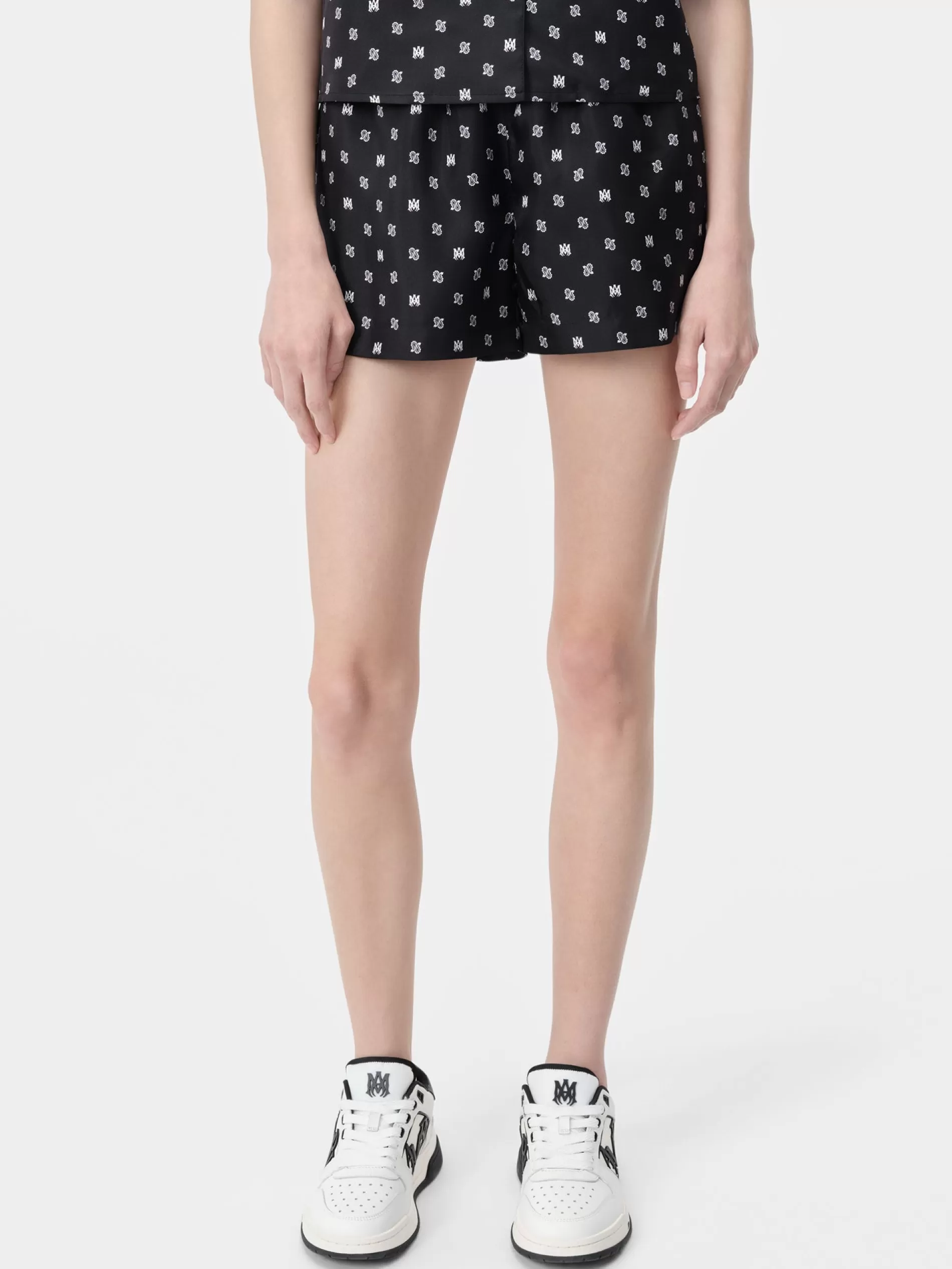 AMIRI Shorts & Sweatpants>WOMEN'S MA PAISLEY BOXER SHORT BLACK