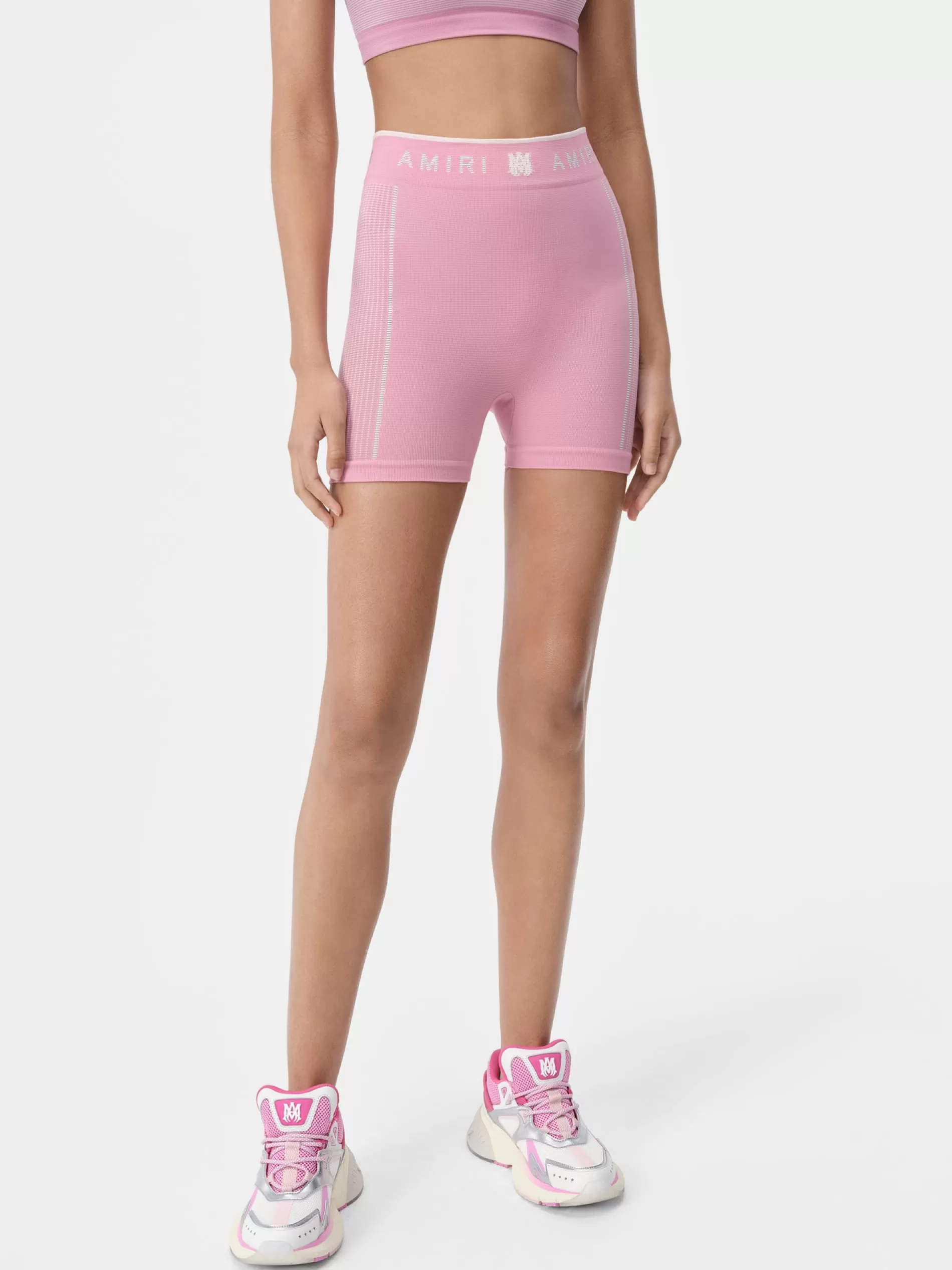 AMIRI Activewear | Shorts & Sweatpants>WOMEN'S MA SEAMLESS SHORT Flamingo Pink