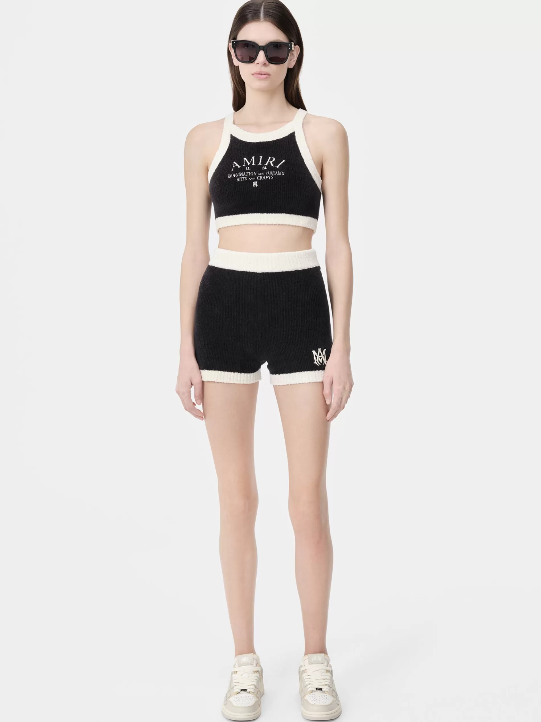 AMIRI Shorts & Sweatpants | Knitwear>WOMEN'S MA SHORT BLACK