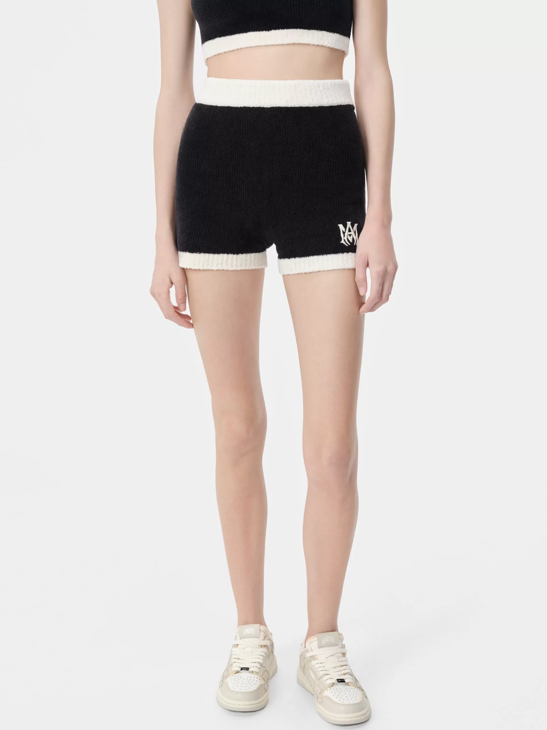 AMIRI Shorts & Sweatpants | Knitwear>WOMEN'S MA SHORT BLACK