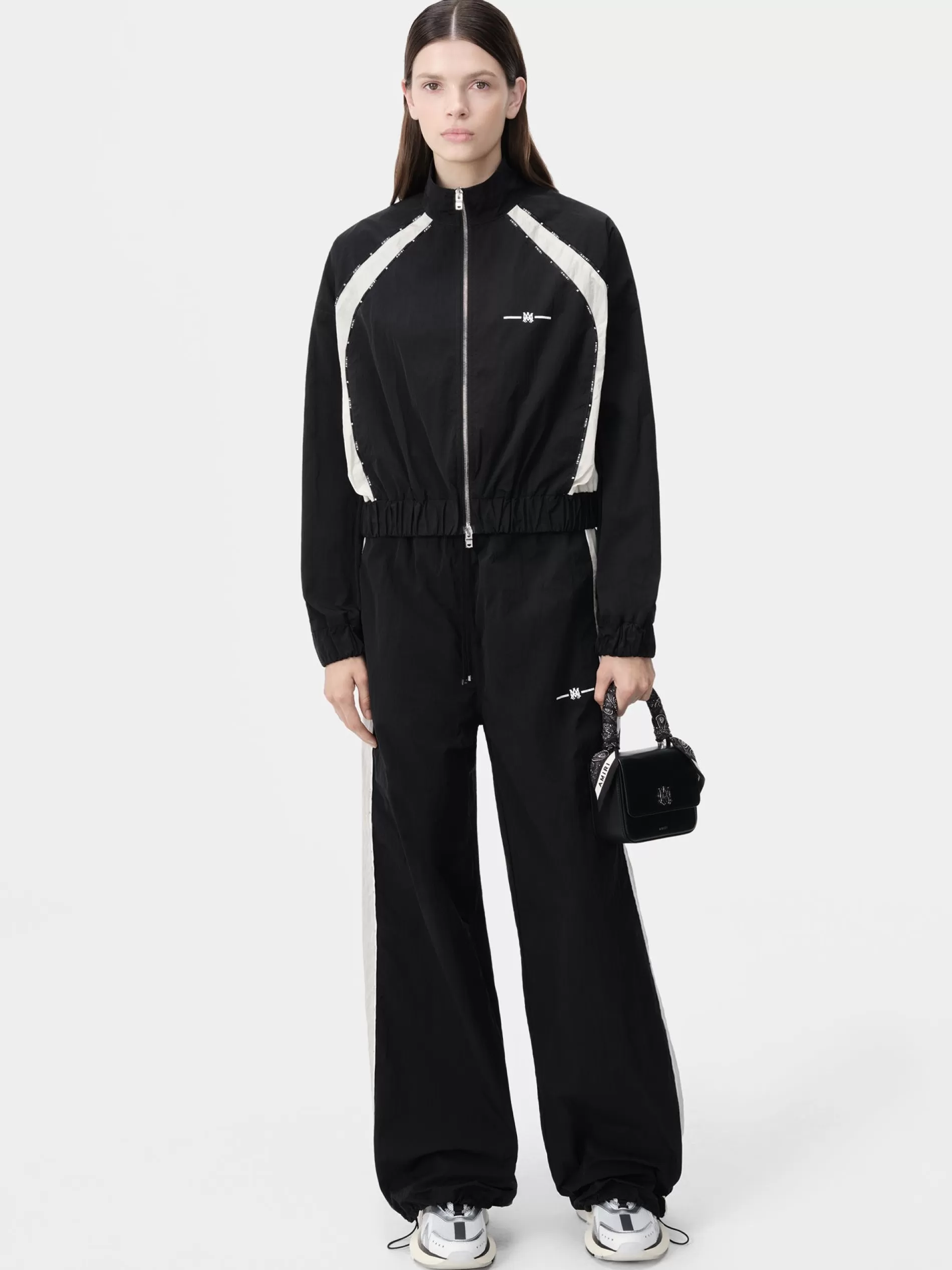 AMIRI Activewear | Outerwear>WOMEN'S RAGLAN MA TRACK JACKET BLACK