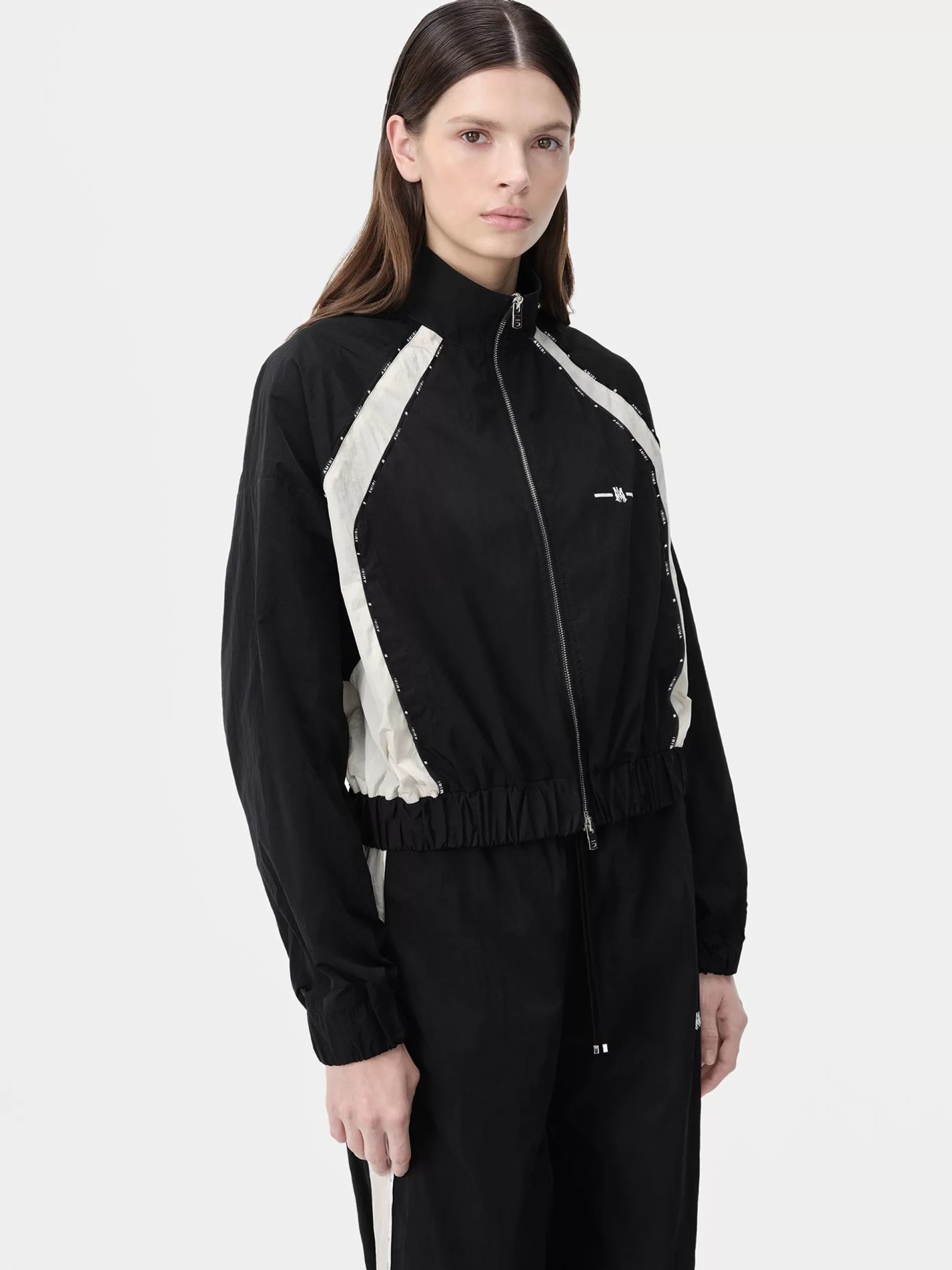 AMIRI Activewear | Outerwear>WOMEN'S RAGLAN MA TRACK JACKET BLACK