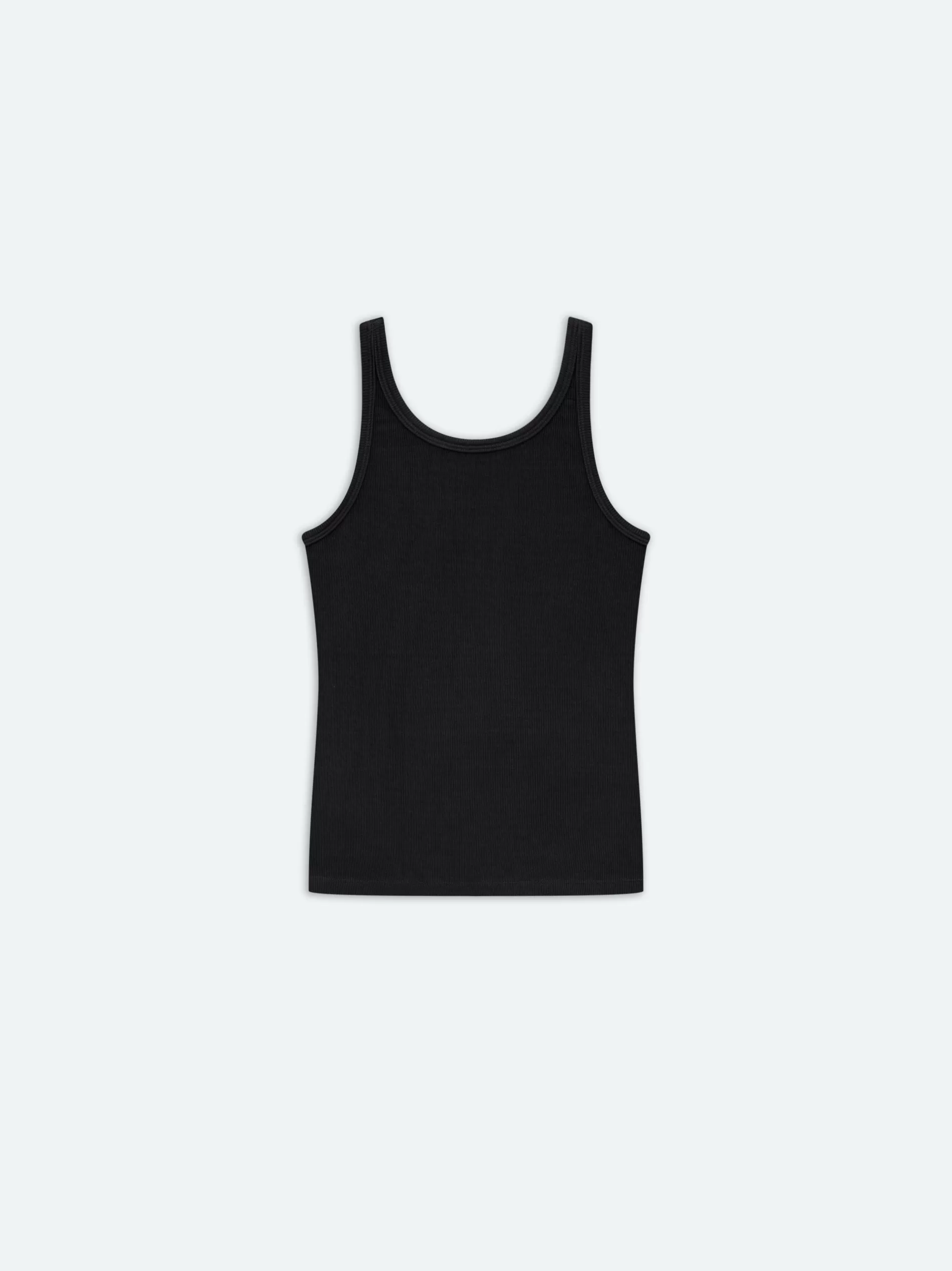 AMIRI Knitwear | Tees>WOMEN'S RIB TANK BLACK