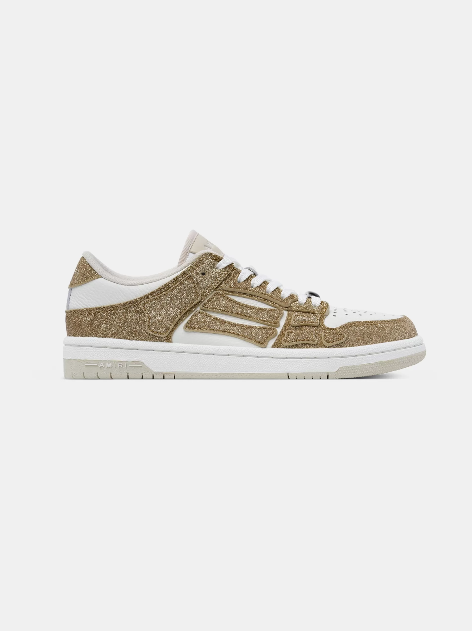 AMIRI Sneakers | Sneakers>WOMEN'S SHIMMER SKEL-TOP LOW White Gold