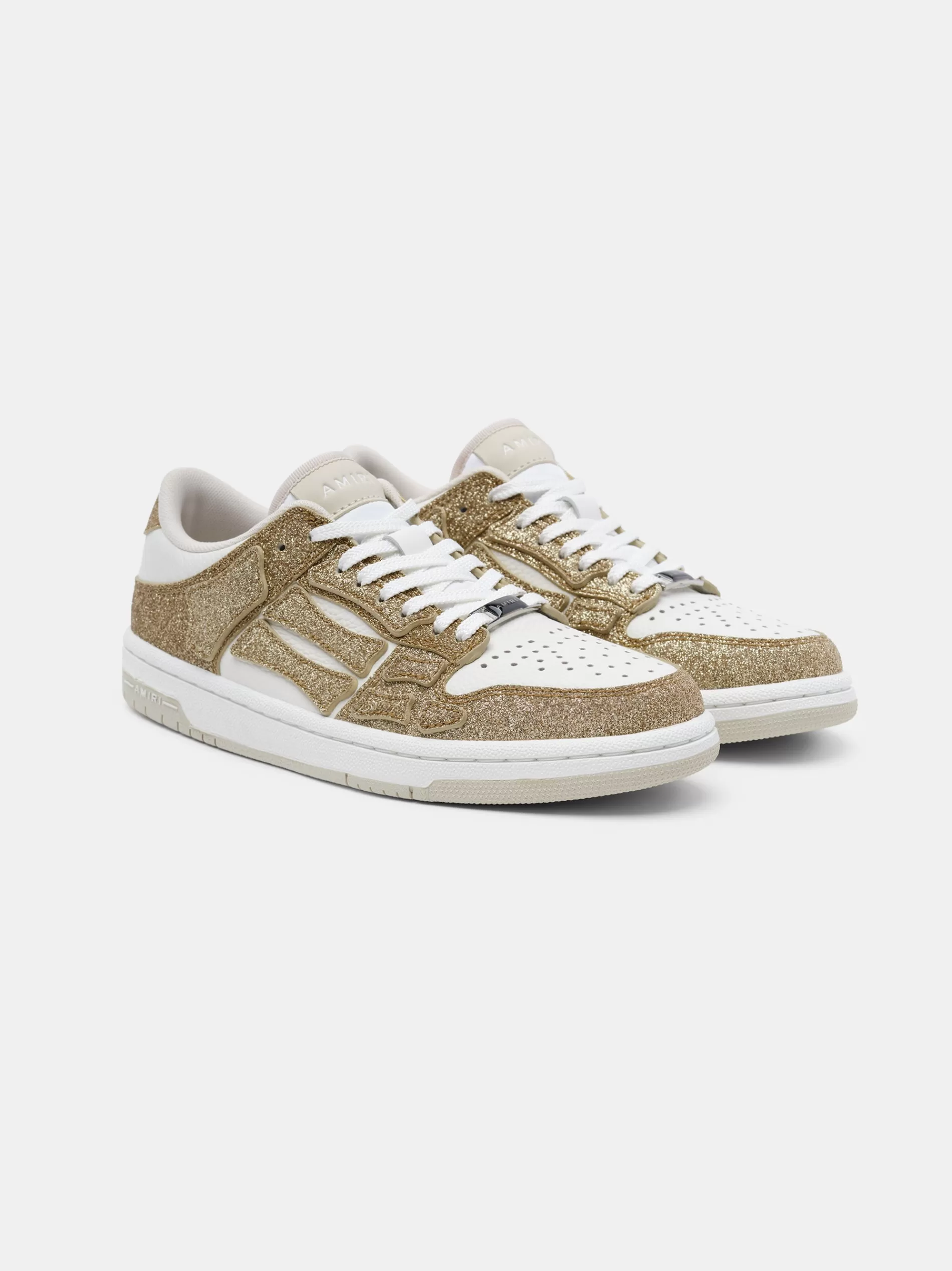 AMIRI Sneakers | Sneakers>WOMEN'S SHIMMER SKEL-TOP LOW White Gold